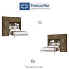 Guarda Roupa Cabeceira Casal Cancun com Baú Jequitibá e Avelã