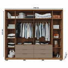 Guarda Roupa Caemmun Maximus Com 6 Portas E 6 Gavetas
