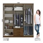 Guarda-roupa Caju 06 Portas 03 Gavetas - Henn - Castanho