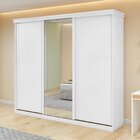 Guarda-roupa Caleb 246cm 3 Portas 2 Gavetas 7 Prateleiras 1 P