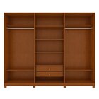 Guarda-roupa Caleb 246cm 3 Portas 2 Gavetas 7 Prateleiras Com