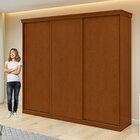 Guarda-roupa Caleb 246cm 3 Portas 2 Gavetas 7 Prateleiras Fra