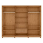 Guarda-roupa Caleb 246cm 3 Portas 2 Gavetas 9 Prateleiras 1 P