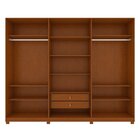 Guarda-roupa Caleb 246cm 3 Portas 2 Gavetas 9 Prateleiras 1 P