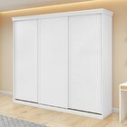 Guarda-roupa Caleb 246cm 3 Portas 2 Gavetas 9 Prateleiras Bra