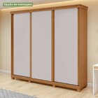 Guarda-roupa Caleb 246cm 3 Portas 2 Gavetas 9 Prateleiras Com
