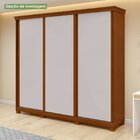 Guarda-roupa Caleb 246cm 3 Portas 3 Gavetas 7 Prateleiras Com
