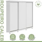 Guarda-roupa Caleb 246cm 3 Portas 4 Gavetas 6 Prateleiras Com