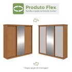 Guarda-roupa Caleb 246cm 3 Portas 4 Gavetas 8 Prateleiras 1 P