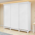 Guarda-roupa Caleb 246cm 3 Portas 6 Gavetas 5 Prateleiras Com