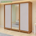 Guarda-roupa Caleb 246cm 3 Portas 6 Gavetas 6 Prateleiras 1 P