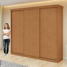 Guarda-roupa Caleb 246cm 3 Portas 6 Gavetas 6 Prateleiras Ame