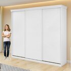 Guarda-roupa Caleb 246cm 3 Portas 6 Gavetas 6 Prateleiras Bra