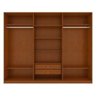 Guarda-roupa Caleb 276cm 3 Portas 2 Gavetas 7 Prateleiras 1 P