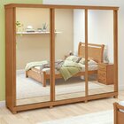 Guarda-roupa Caleb 276cm 3 Portas 2 Gavetas 7 Prateleiras Sup