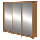 Guarda-roupa Caleb 276cm 3 Portas 2 Gavetas 7 Prateleiras Sup