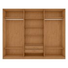 Guarda-roupa Caleb 276cm 3 Portas 2 Gavetas 7 Prateleiras Sup