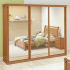 Guarda-roupa Caleb 276cm 3 Portas 2 Gavetas 7 Prateleiras Sup