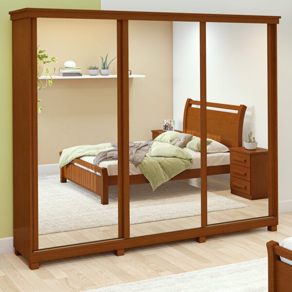 Guarda-roupa Caleb 276cm 3 Portas 2 Gavetas 7 Prateleiras Sup