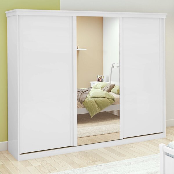 Guarda-roupa Caleb 276cm 3 Portas 2 Gavetas 9 Prateleiras 1 P