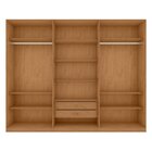 Guarda-roupa Caleb 276cm 3 Portas 2 Gavetas 9 Prateleiras 1 P