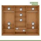 Guarda-roupa Caleb 276cm 3 Portas 2 Gavetas 9 Prateleiras 1 P