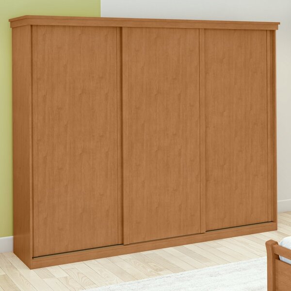 Guarda-roupa Caleb 276cm 3 Portas 2 Gavetas 9 Prateleiras Ame