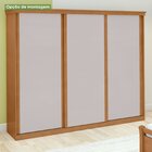 Guarda-roupa Caleb 276cm 3 Portas 3 Gavetas 7 Prateleiras Ame