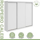 Guarda-roupa Caleb 276cm 3 Portas 3 Gavetas 7 Prateleiras Bra