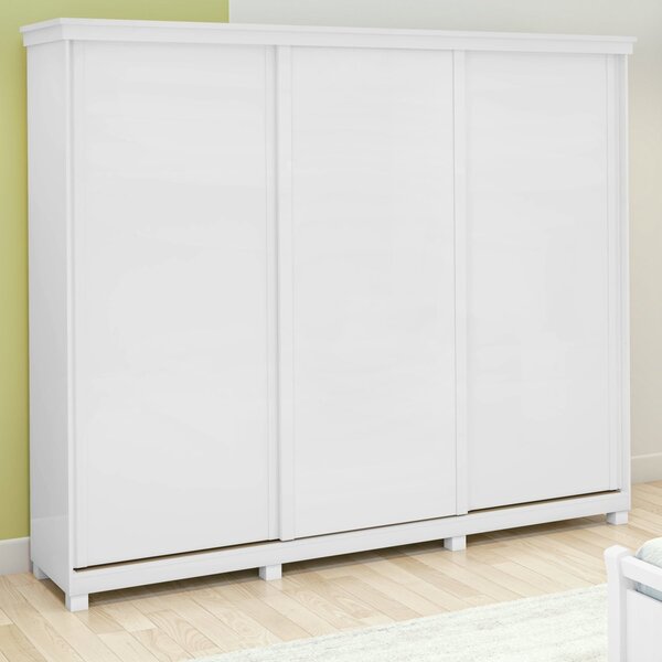 Guarda-roupa Caleb 276cm 3 Portas 3 Gavetas 7 Prateleiras Com