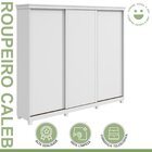 Guarda-roupa Caleb 276cm 3 Portas 3 Gavetas 7 Prateleiras Com