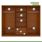 Guarda-roupa Caleb 276cm 3 Portas 3 Gavetas 7 Prateleiras Sup