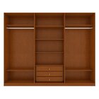 Guarda-roupa Caleb 276cm 3 Portas 3 Gavetas 7 Prateleiras Sup