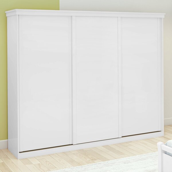 Guarda-roupa Caleb 276cm 3 Portas 3 Gavetas 9 Prateleiras Bra