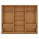 Guarda-roupa Caleb 276cm 3 Portas 4 Gavetas 6 Prateleiras 1 P