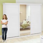 Guarda-roupa Caleb 276cm 3 Portas 6 Gavetas 5 Prateleiras 1 P