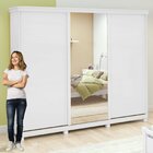 Guarda-roupa Caleb 276cm 3 Portas 6 Gavetas 6 Prateleiras 1 P