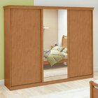 Guarda-roupa Caleb 276cm 3 Portas 6 Gavetas 6 Prateleiras 1 P