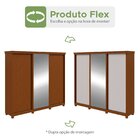 Guarda-roupa Caleb 276cm 3 Portas 9 Gavetas 5 Prateleiras 1 P