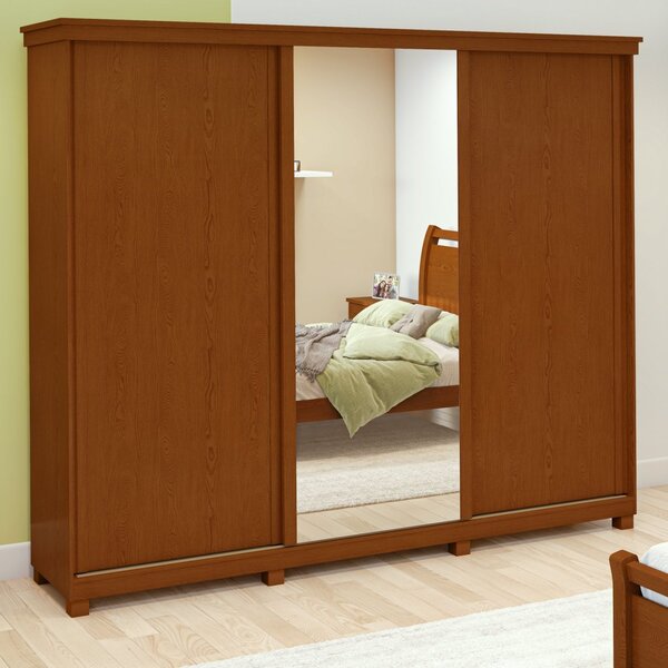 Guarda-roupa Caleb 276cm 3 Portas 9 Gavetas 5 Prateleiras 1 P