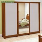 Guarda-roupa Caleb 276cm 3 Portas 9 Gavetas 5 Prateleiras 1 P