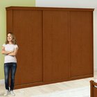 Guarda-roupa Caleb 276cm 3 Portas 9 Gavetas 5 Prateleiras Fra