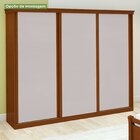 Guarda-roupa Caleb 276cm 3 Portas 9 Gavetas 5 Prateleiras Fra