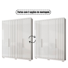 Guarda Roupa Califórnia 4 Portas 3 Gavetas Branco Moval