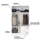 Guarda Roupa Camélia Com 4 Portas - Branco
