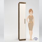 Guarda-roupa Cancun 1 Porta  Jequitibá/off White