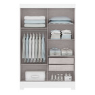 Guarda Roupa Cancun 2 Portas De Correr Com 2 Gavetas E Pés Ma