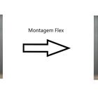 Guarda-roupa Cancun 2 Portas Flex Capuc-branco/capuc-ônix