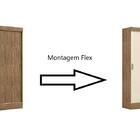 Guarda-roupa Cancun 2 Portas Flex Ipe Tex-ipe Tex/ipe Tex-off