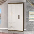 Guarda-roupa Cancun 4 Portas Cancún Jequitiba/off White